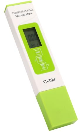 Aoresac Wasserqualitätsteststift, 5-in-1-Salinitäts-TDS-EC-Meerwassertester, Multifunktionstester mit Hintergrundbeleuchtung, Schneller Messung und Einfacher Bedienung, für Trinkwasser,