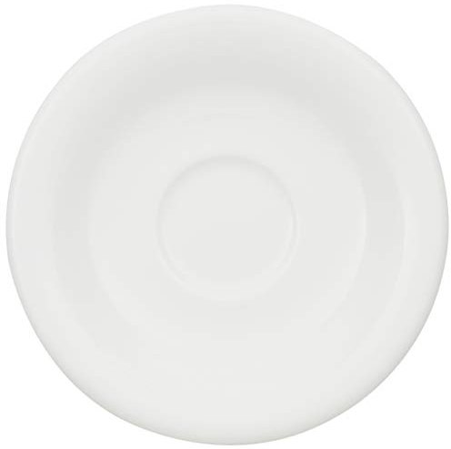Villeroy & Boch 10-2482-1430 Home Elements Mokka-/Espresso-Untertasse, Porzellan, Weiß, 23.39 x 19.81 x 5.99 cm, 1 Einheiten