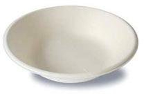 50 bols biodégradables 400ml en canne sucre, diamètre 18 cm