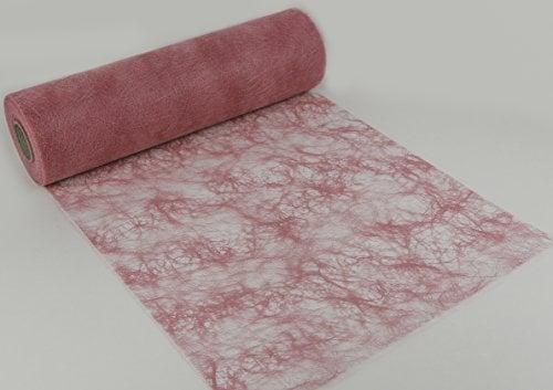 25 m x 30 cm Sizoflor® Vlies Original Tischband rosa Tischläufer für Hochzeit Taufe Verlobung Geburtstage