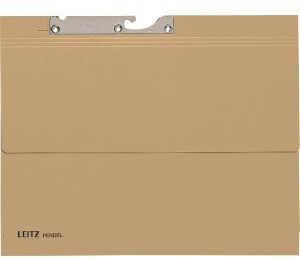 Leitz 100 x Pendeltasche Einfachst A4 naturbraun