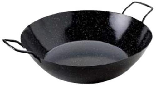 La Estrella Y192-38 - Paellera Esmaltada Honda con Asas 38 Cm