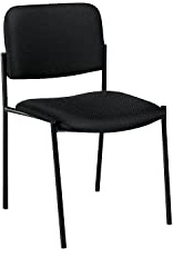 Offices To Go Global Fabric Armless Stacking Chair, Fabric, Black (OTG2748LQ10)