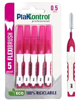Plakkontrol® Professional Flexibrush Scovolino Interdentale Mis. 0,5 mm, 5 Scovolini - 1 Pz, Peso Confezione: ℮ 18 g