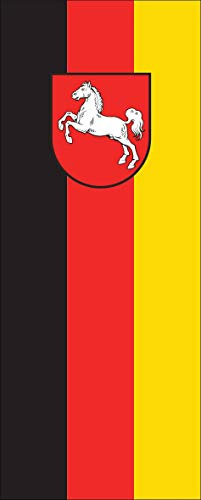 flaggenmeer® Flagge Niedersachsen 110 g/m² ca. 300 x 120 cm