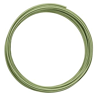 Vaessen Creative Basteldraht und Schmuckdraht 5 m x 2 mm Apple Green – Flexibler Draht zum Basteln für Blumenkranz, Scmuckherstellung und Modellbau