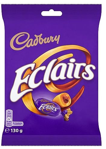 Cadbury Chocolate Eclairs 130 g (Pack of 12)
