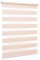 Ventanara® Doppelrollo ohne Bohren Klemmfix Creme Fenster Duo Rollo verspannt inklusive Klemmträger 40 x 150 cm