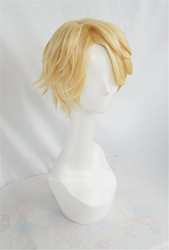 LanTing Cosplay Perücke Mystic Messenger Yoosung Blonde Perücke Corta Cosplay Party Fashion Anime Human Costume Full wigs Synthetic Haar Heat Resistant Fiber