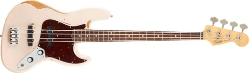 Fender 0141020356 Pulci Jazz Bass tastiera in palissandro roadworn Shell Rosa Chitarra Elettrica