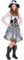 tectake dressforfun Frauenkostüm Piratenbraut | sexy Kleid + Tüllunterrock + Stiefelstulpen & Hut mit Federn | Piratin Pirat Verkleidung (XXL | Nr. 300695)