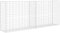 vidaXL Panier de Gabion Acier Galvanisé Argenté 85x30x200 cm Clôture de Jardin
