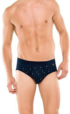 Schiesser Herren Slip 6 Pack - Sportslip, Essentials Feinripp, Karo-Print, S-XXL