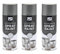 3 x 400ml 151 Multi Purpose Spray Paint Aerosol Wood Metal Brick Metallic Silver