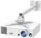 IUMÉ Supporto da parete per proiettore con montaggio universale LCD/DLP per Epson, Optoma, Benq, ViewSonic proiettori, supporto per videoproiettori, capacità di carico 20 kg, bianco