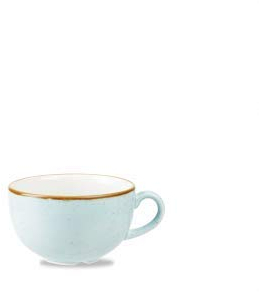 Churchill Stonecast Cappuccino Cup, Capacity: 34 cl, Choice of Colours (Duck Egg Blue)