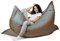 sunnypillow XXL Sitzsack, Riesensitzsack Outdoor & Indoor 180 x 145 cm mit 380L Styropor Füllung Sessel für Kinder & Erwachsene Sitzkissen Sofa Beanbag viele Farben und Größen zur Auswahl Braun