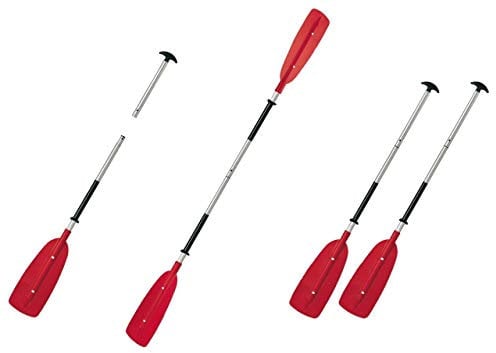 Scoprega 1x 220cm Doppelpaddel Kajak Sup oder 2x 150cm Stechpaddel Kanadier Paddel Ruder Aluminium teilbar