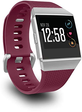 AIUNIT Kompatible Ionen-Bänder für Herren, Damen, Teenager, Kinder, groß, klein, Ersatz-Armband, Sport-Accessoire, mit Original-Design für Ionic Smart Watch, Fuchsia, Large