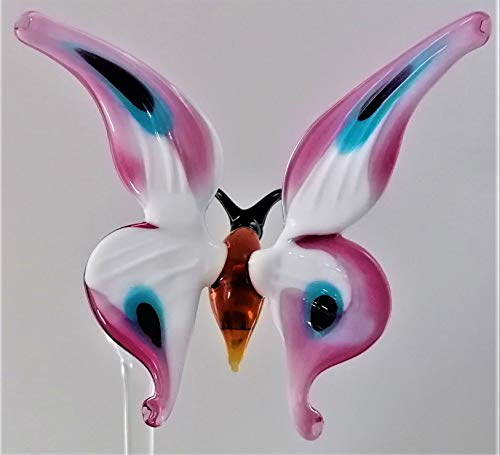 Orchideenstab, Schmetterling (weiß-pink) (höhenverstellbar)