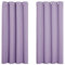 PONY DANCE Bedroom Room Darkening Curtains- Short Eyelet Thermal Blackout Curtains for Home Decor Light Blocked Living Room Panels for Boys' Bedroom, 2 Panels, W 46 inch x L 54 inch, Taro Purple