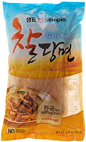 Sempio - Tallarines de Cristal de Tapioca para Japchae. Paquete de 450g