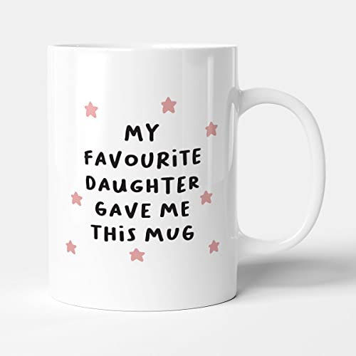 Victorian Printing Co - My Favourite Daughter Gave Me This Mug - Birthday Mug, Ceramic, 11fl.oz.
