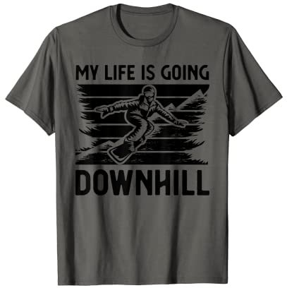 Lustige Snowboardkunst für Männer und Frauen Snowboard Snowboarder T-Shirt