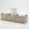 Seegras Aufbewahrungskorb Rechteckig Regalkörbe Natürliches Gewebt Geflochtener zum Organisieren von Toilettenpapier (Tünchen 42cm x 14cm x 9cm)