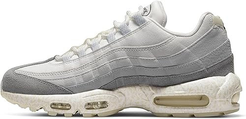 NIKE Air Max 95 QS Men's Fashion Trainers Sneakers Shoes DV2593 (Summit White/Cool Grey/Wolf Grey/Light Bone 100), 6 UK