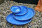 Kunert-Keramik Untersetzer,wunderschönes blau,glasiert,auch als Vogeltränke nutzbar,4 Größen wählbar (34,5cm)