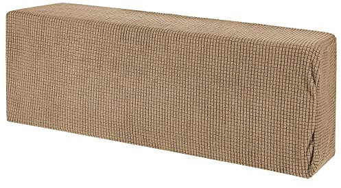 sourcing map Funda para Aire Acondicionado Cubierta 35-37 Pulgadas Tejido Elástico Tela Polvo Prueba para Pared Montaje Unidades Split Interior AC Cubiertas Claro Marrón