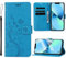 Anhow iPhone SE/7/8 Case Wallet with Wrist Strap, Flip Leather Case with Cards Holder, Kickstand Cover, Screen Protector, Blue