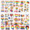 AOMIG 70+ Styles Gay Pride Temporary Tattoos, 10 Large Sheets Waterproof LGBT Rainbow Flag Tattoo Stickers for Pride Festivals Celebration Decoration