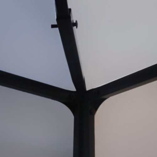Gartenpavillon, SHUJING Faltpavillon, Pergola, Partyzelt, Standmarkise, Sonnenzelt, Garten Pavillion, Grillpavillon, Weiß 3×4 m