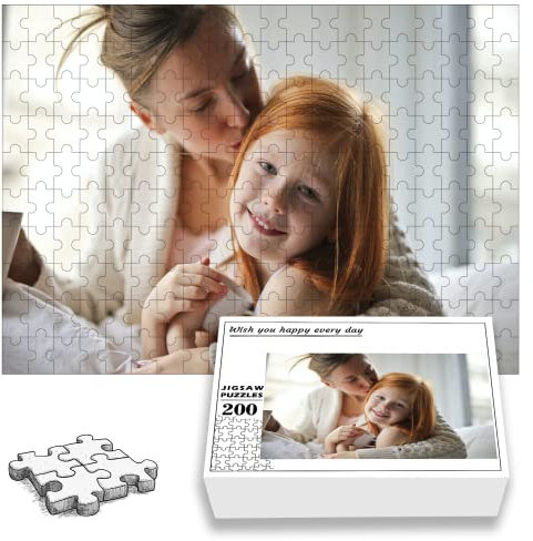 Personalisierte Fotorahmen-Puzzle mit 35-1000 Teilen - Individuelle Geschenke für Geburtstage, Weihnachten und mehr