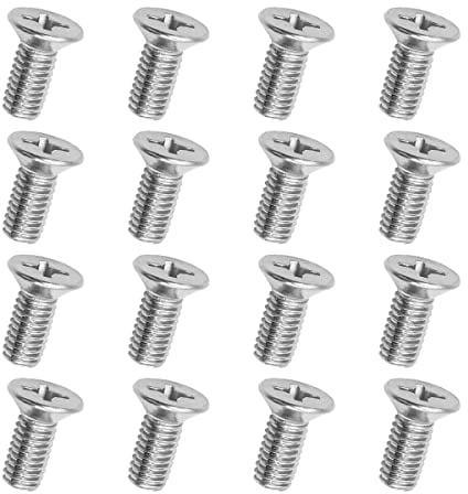 CGEAMDY 16pcs Universal Automotive Brake Disc Screws, Stainless Steel, 1.1cm x 0.6cm (UNF 2B), 500-600 MPa Shear Strength