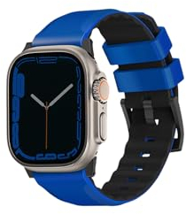 UNIQ Linus Airosofy Silikon-Armband für Apple Watch, 49/45/44/42 mm, Rennblau