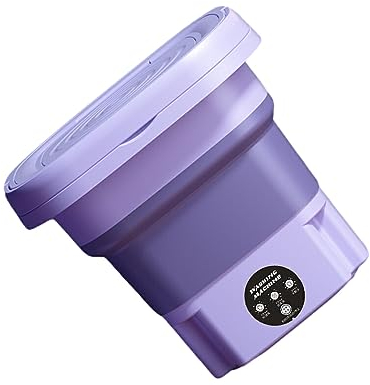 BOKIOESDE Lavadora Plegable - Fácil De Operar Limpieza Eficiente ABS Lavadora Plegable Portátil Lavadora Portátil, Rosado