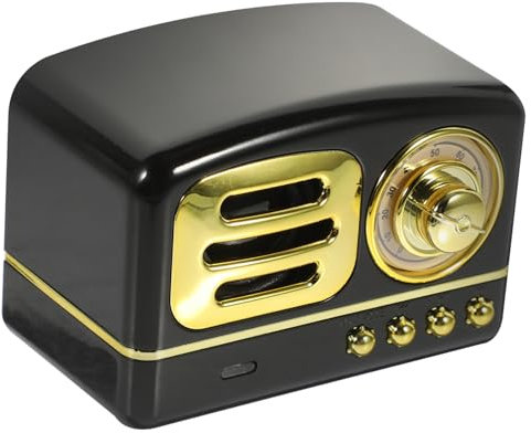 OSALADI 1 Juego Pequeño Altavoz De Radio Radios Portátiles Mini Vintage Radio Retro Mini Loptop Radio Portátil Radio Vintage Inalámbrico Retro Componentes Electrónicos úsica Rubor