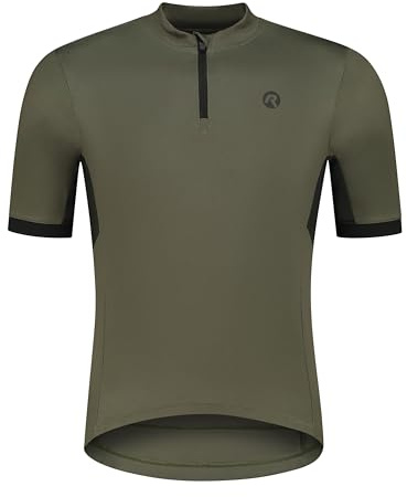 Rogelli Radtrikot Herren - Kurzes Fahrradtrikot mit Reißverschluss - Atmungsaktiv & Schnell Trocknend - Grün - Core