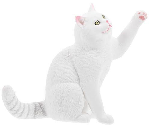Toyvian Britisch Kurzhaar Katzenfigur Realistische Kleine Katzenmodell Tischdeko Katzenstatue