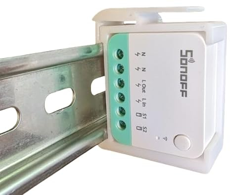 2er Set Adapter Halterung für Sonof MINIR4M Smart Switch Matter Hutschiene/DIN Rail bracket (35mm)