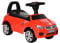 HOMCOM Macchinina per Bambini Cavalcabile con Volante, Fari e Musiche Integrate, Macchina per Bambini in PP e Metallo, 63.5x28x36 cm, Rosso