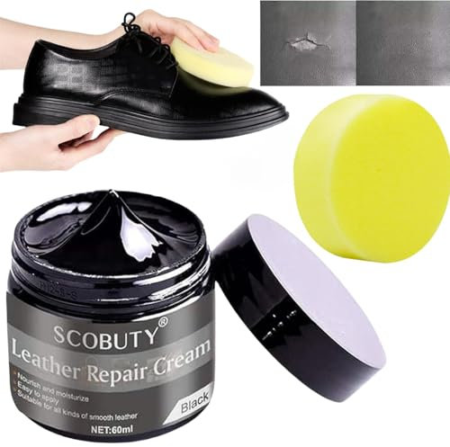 Pâte Réparatrice Cuir,Pâte Réparatrice Cuir Noir,Kit Reparation Vinyle Cuir,Crème Réparatrice Cuir,Peinture Cuir Liquide,Réparateur Cuir Voiture,Rénovation Cuir de Réparation pour Canapés,Siège Auto