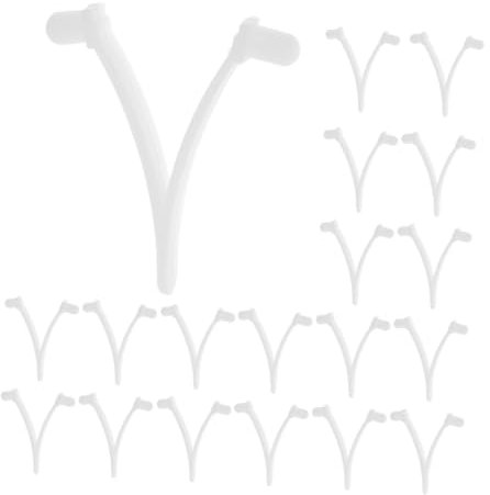 BESPORTBLE 20 Piezas Herramientas para Limpiar Piscinas Accesorios para Piscinas Clip De Sujeción para Cepillo De Piscina Accesorio De Red De Piscina para Poste Clips v El Plastico