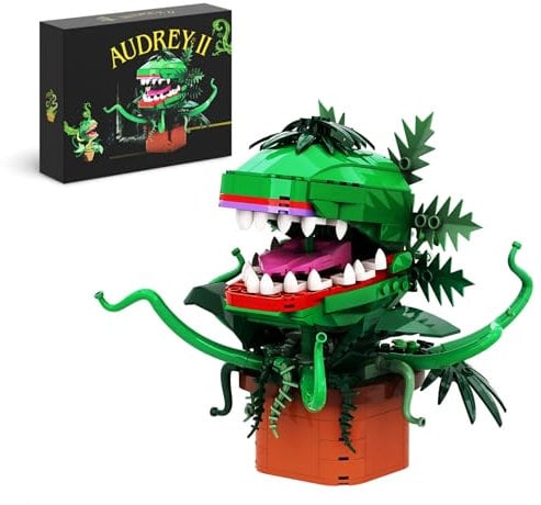 Ebortsin Audrey II Piranha Plant Flower Building Kit Toys, Little Shop with Openable Mouth Piranha Plant Building Gift for Tv Fans, Gifts for Birthday Christmas (471 PCS)