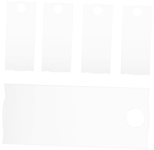 OFFSCH Placas de Identificación de Sublimación Acrílica para Vasos 10 Uds Blanco Personalizables Bricolaje