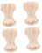 Gadpiparty 4 Stücke Holz Möbel Beine für Sofa Stuhl Tv Schrank Elegante Natürliche Gummibaum Holz 12 * 6cm Möbel Bein Armaturen