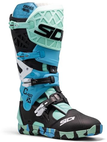 Sidi Stivali Crossair X Off-Road, Disordinato/Ciano, 43 EU